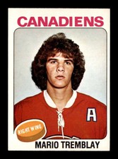 1975 O-Pee-Chee NHL #223 Mario Tremblay MONTREAL CANADIENS ROOKIE EX-MT SHARP