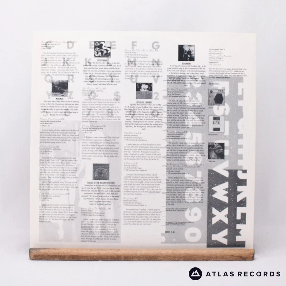 R.E.M. The Best Of R.E.M. A-7 B-1 LP Vinyl Record MIRH 1 I.R.S. Records - EX/VG+ - Image 4 of 4