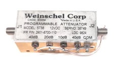 Weinschel Corp 5738 Programmable Attenuator 110dB 10dB Step Relay 2901-8700-110