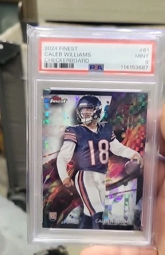 2024 TOPPS FINEST CHECKERBOARD #61 CALEB WILLIAMS ROOKIE RC  NON-AUTO  PSA -9