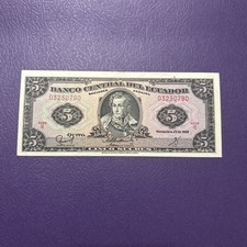 Ecuador- 5 Sucres- 1988