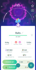 Shiny female Ralts Pokemon Go