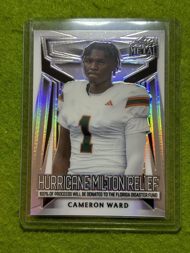 Cameron Ward SILVER PRIZM ROOKIE CARD # /955 RC 2024 CAM WARD Leaf Metal MILTON - Picture 5 of 24