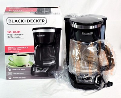 Black+Decker 12-Cup Programmable Coffee Maker Digital Controls Open Box  (c4) | eBay