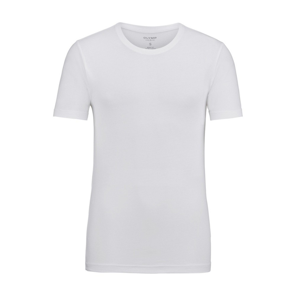 Olymp Men's T-Shirt Undershirt Basic White Solid 080312 00