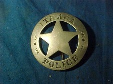 Obsolete 1880s ITHACA New York STAR Design POLICE BADGE