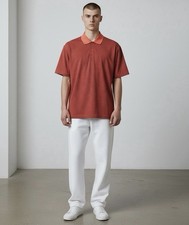 Adidas Men's Ultimate365 Ottoman Stripe Golf Polo Shirt Preloved Scarlet Size M