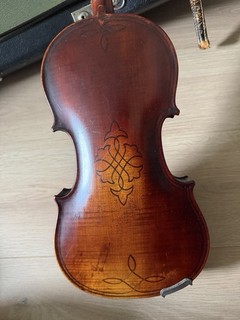 Italienische Geige Violine 4/4 mit Zettel und Bogen Antik