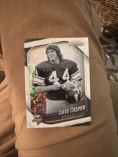 2025 Panini Prizm DAVE CASPER White Disco Prizm SP #256 Minnesota Vikings