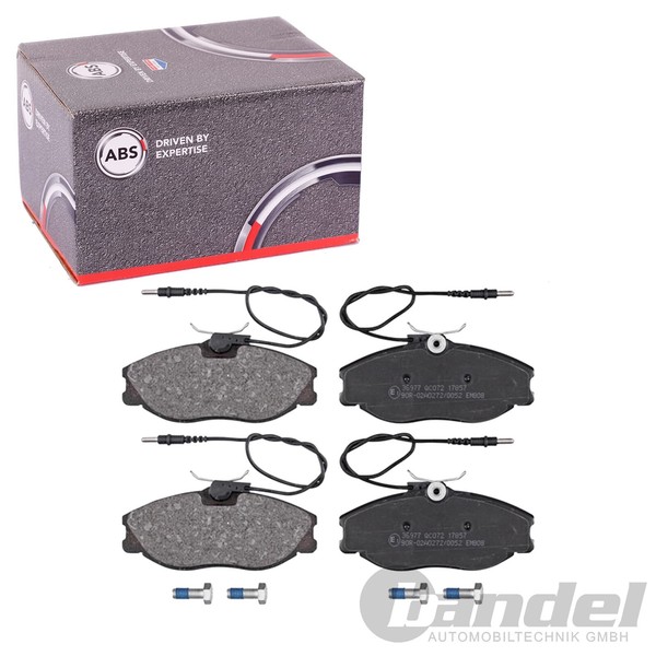 Abs BremsbelÄGe Vorne Passend FüR CitroËN Xsara Zx Peugeot 306 406 607 806 | 369-image