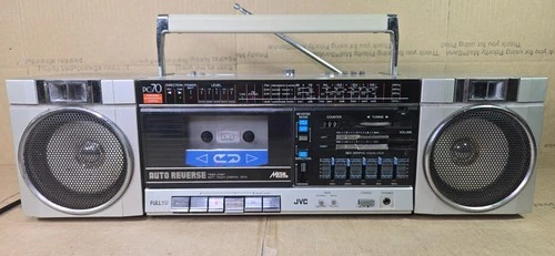 Vintage JVC PC-70 Stereo AM/FM/SW1/SW2 Radio Cassette Boombox READ DESCRIPTION!