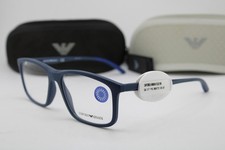 NEW EMPORIO ARMANI EA 3196 5088 MATTE BLUE AUTHENTIC EYEGLASSES 56-17