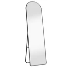 Full-length Mirror Floor Mirror Large Wall Bedroom Mirror Stand Alloy Frame 58"