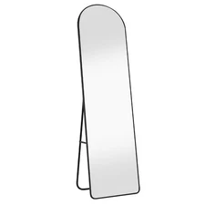 Full-length Mirror Floor Mirror Large Wall Bedroom Mirror Stand Alloy Frame 58"