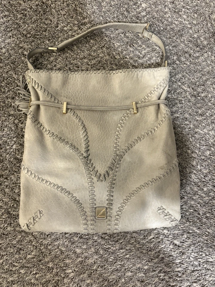 Bolso de Mano Brian Atwood Cuero Cordero Verde Pastel Foto 4 de 4