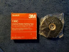 3M Scotch Linerless Rubber Electrical Splicing Tape 130C, 3/4” x 30’