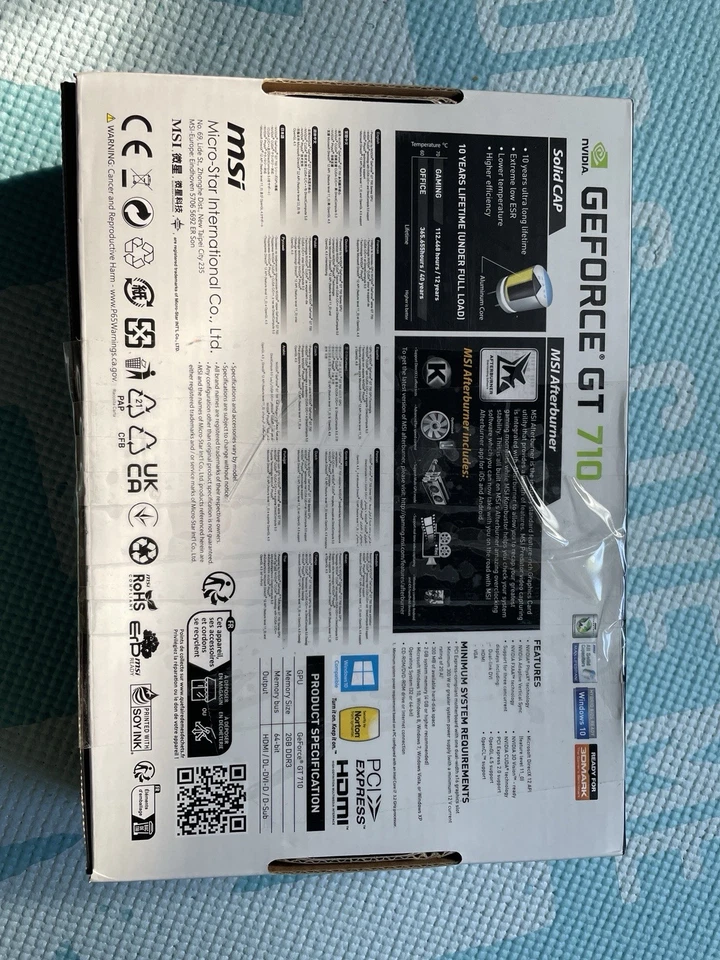 New NVIDIA GeForce GT 710 EVGA 2GB PCIe 2.0 Graphics Card - Image 2 of 3