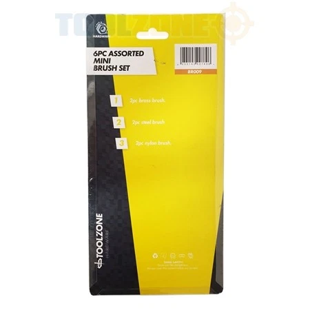 Mini conjunto de pincéis ToolZone 6 peças Asstd - Imagem 2 de 2