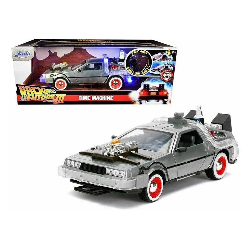 DeLorean Time Machine Back To The Future Part 3 1:24 Kids Diecast