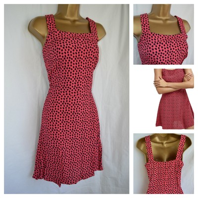 spotty pinafore dress