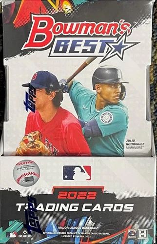 2022  BOWMANS BEST BASEBALL HOBBY BOX 4 CHROME AUTOGRAPHS !