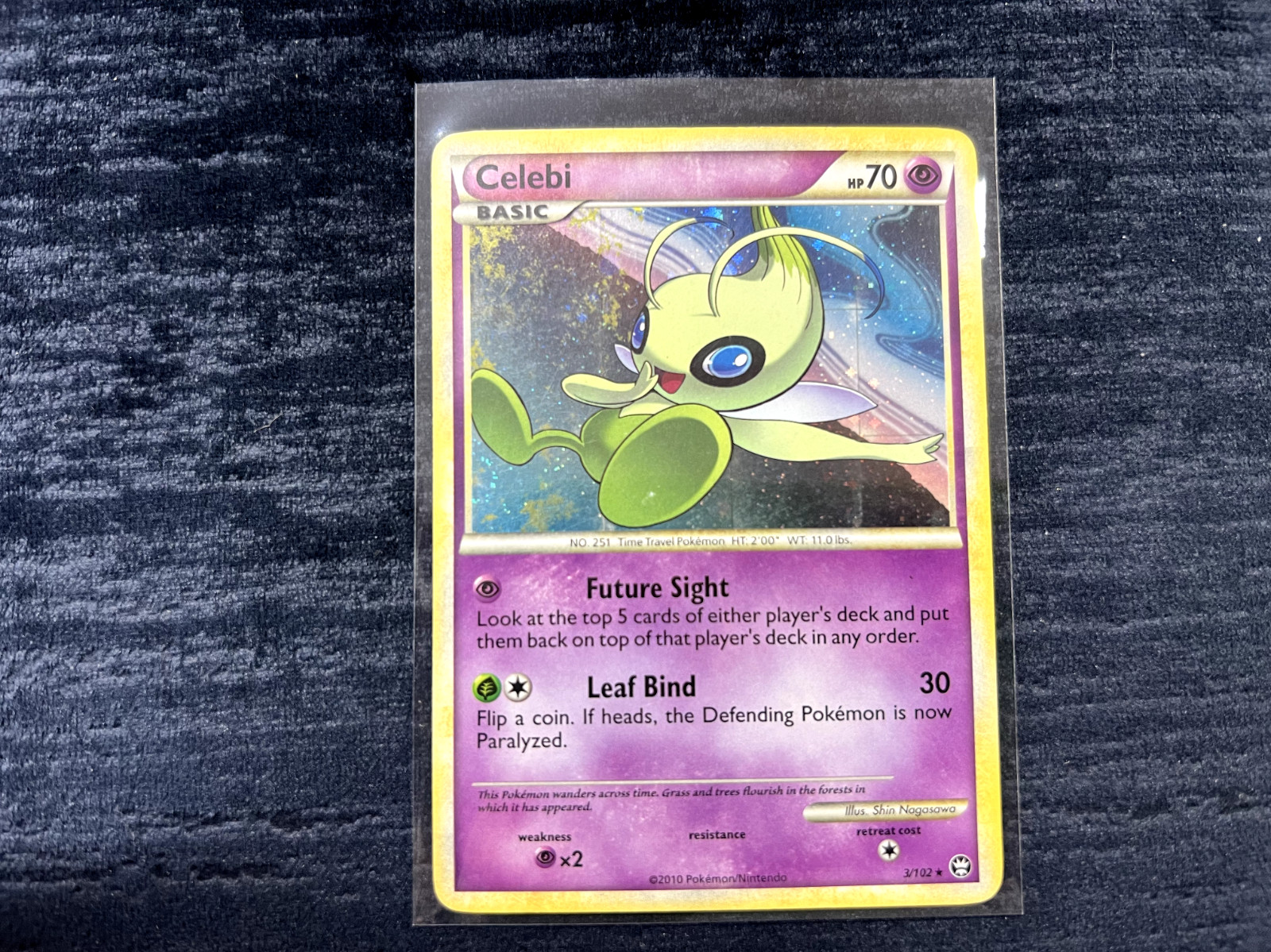 Celebi 3/102 Triumphant Holo Rare Pokemon Card NM/LP