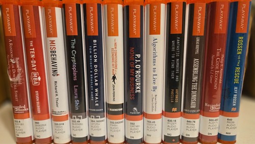 Economics & Popular Science Non-Fiction, Playaway Audio Books, Lot of 12 (#205)