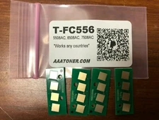 4 Toner Chip T-FC556 TFC556 for Toshiba 5506AC, 6506AC, 7506AC (T-FC556) Refill