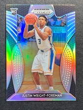 2019-20 Panini Prizm Draft Picks Silver Prizm #55 Justin Wright-Foreman RC Jazz