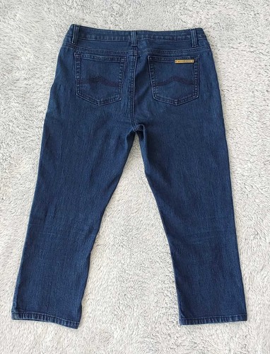 Michael Kors Size 4 Women Denim Skinny Blue Cropped Jeans Inseam 21.5" Med Wash - Picture 10 of 11