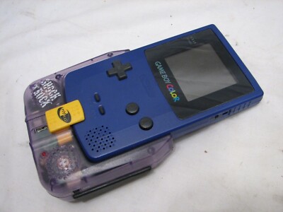 Nintendo Game Boy Color in Grape Shock & Rock Tetris Mickey Snoopy