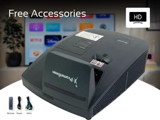 3300 Lumens DLP Projector UST Contrast for Photography Exhibitions HD HDMI