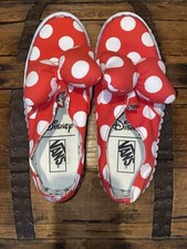 Vans Disney Tenis Zapatos Minnie Mouse Arco Lunares Mujer 9.5 Hombre 8