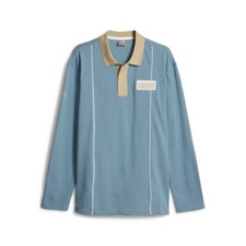 PUMA Pl Statement Long Sleeve Polo Shirt Mens...
