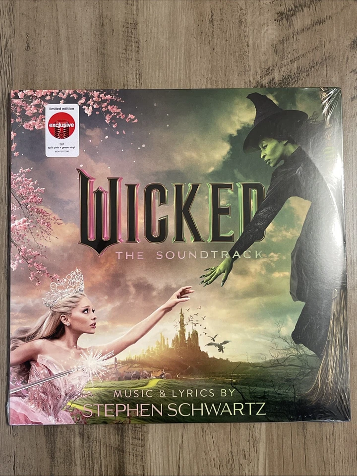 WICKED Limited Edition Target Exclusive 2LP Split Pink + Green Vinyl NEW SEALED - Image 2 of 3