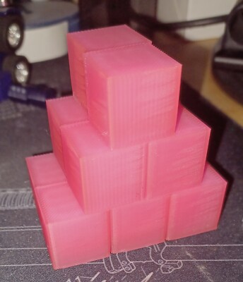 Transformers MP Energon Cubes 12 Pack of 20mm Sized 3D Printed Translucent Pink2