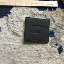 Vintage Men's Levi's Bifold Two Horse Leather Wallet Brown Levi Strauss Co.