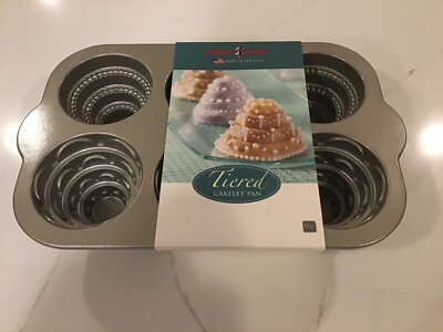 Williams-Sonoma Mini Tiered Cakelet Pan Cast Aluminum Nordic Ware 008327 NEW