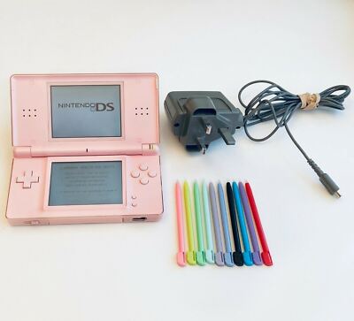 Nintendo DS Lite Rosa Videospielkonsole + Spielepaket