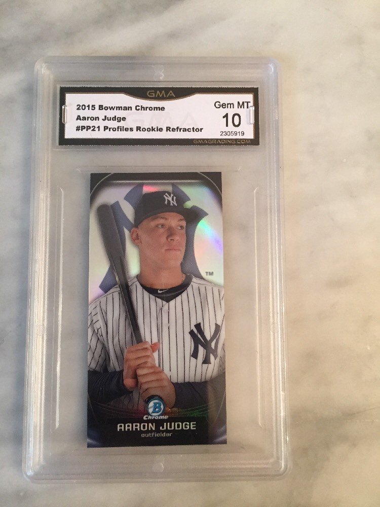 2015 Bowman Chrome - Prospect Profiles Mini Refractor Aaron Judge #PP-21 (RC)