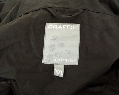 Giacca Impermeabile Con Cappuccio Craft L3 Protection Uomo 2XL Nero Zip Top - Foto 3 di 5