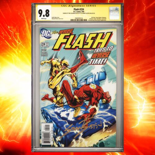 CGC SS 9.8 Flash #224 signed by Grant Gustin & Tom Cavanagh Reverse Flash TV  - Picture 1 of 1