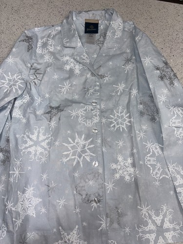 Pottery Barn Teen Harry Potter Snowflakes Loose Pajama Set Ice Blue SMALL #H796 - Picture 5 of 10