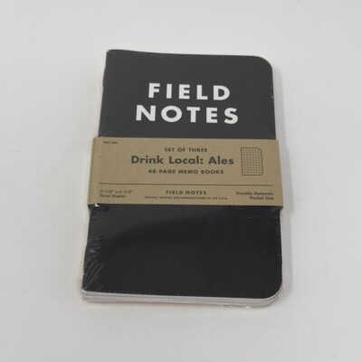 New Field Notes FNC-20a Limited Edition Drink Local - Ales (Sealed 3-Pack) Rare