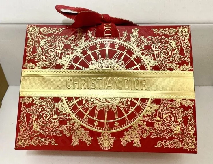 Dior Rouge   Sac Cadeau Or / Édition Limitée / 100% Authentique 7,8” X 5,8” X 2,8”