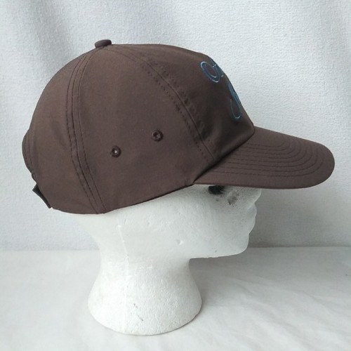 Nike Air Jordan Script Strapback Hat Brown Blue Embroidery FLAW - Picture 4 of 14