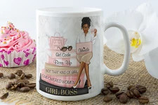 PERSONALIZED GIRL BOSS 11 OZ MUG