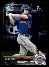 2017 Bowman Draft #BDC-24 Quinn Brodey Chrome Card New York Mets