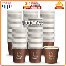 1000 Pcs Small Coffee Cups Paper Espresso Cups Disposable Mini Hot Cups Hot Cold
