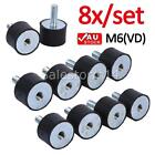 <!--F#f_0-->8Pcs M6 Anti Vibration Male Rubber Mounts Car Boat Bobbin Damper Pump 20x10MM OZ<!--F/-->